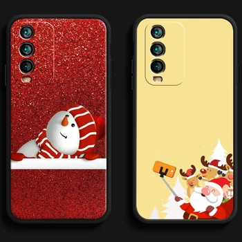 Коледен Снежен човек Елен Калъфи За Телефони Xiaomi Redmi 9A 9T 8A 8 2021 7 8 Pro Note 8 9 Note 9T 7A Коренно Мека Делото от TPU