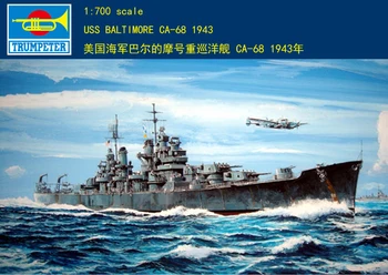05724 1:700 CA-68 CA-68 тежък крайцер 1943 г. Монтаж модел