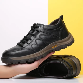 Sapato Masculino Дишаща Мъжки Обувки От Естествена Кожа, Мъжки Зимни Мъжки Обувки Scarpe Uomo Мокасини За Черен Човек