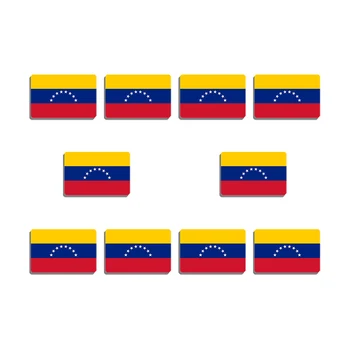 10шт Знаме на Венецуела Брошка За Жени Флаг На Жени в Ревера на Ризата Чанта е Аксесоар Акрилни Икона Патриотични Дрънкулки
