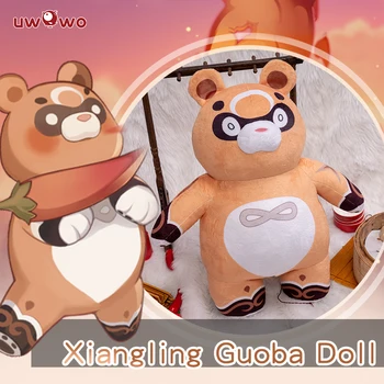 Играта Genshin Impact Xiangling Guoba Кукла Cosplay Подпори Неофициална Играчки Кукли За Деца Детски Играчки За Момичета Игра Хелоуин Коледа