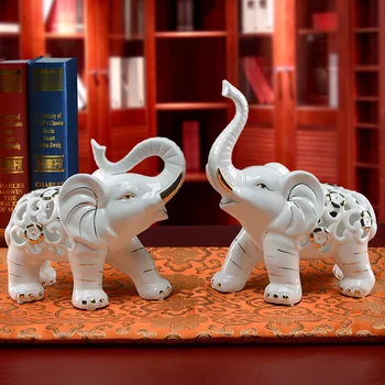 Честит Слон украса на Европейската Мебели За Дома, хол с ТЕЛЕВИЗОР, гардероб Декор мебели вход керамични изделия ръчна изработка