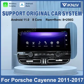 12,3-инчов Blu-ray Екран на Android Мултимедиен Плеър За Porsche Cayenne 2010-2017 Радиото в автомобила на Авто Стерео Приемник GPS Навигация