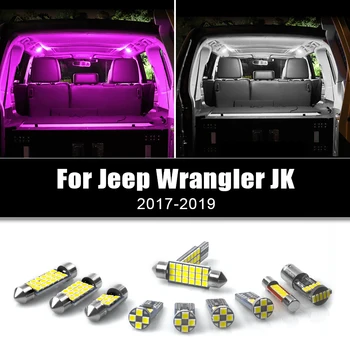 За Jeep Wrangler JK 2017 2018 2019 4 Бр. 12 В Автомобилни LED Лампи Авто Сигнална Лампа Интериорни Куполни Лампи За Четене Аксесоари За Багажника