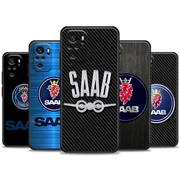 S-Saab Automobile калъф с логото на АБ, Калъф за телефон Xiaomi Redmi Note 7 8 8T 9 9S 9T 10 11 11S 11E Pro plus 5G и 4G Калъф Capa