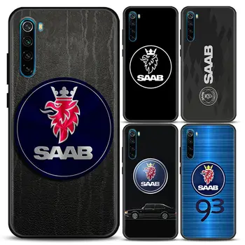 S-Saab Automobile калъф с логото на АБ, Калъф за телефон Xiaomi Redmi Note 7 8 8T 9 9S 9T 10 11 11S 11E Pro plus 5G и 4G Калъф Capa Изображение 2