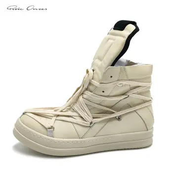 Рик Ро Мъжки обувки Висококачествени Мъжки обувки Класическа Кожена Обърнатата триъгълна Хексаграм Ежедневни спортни обувки Rric Owees