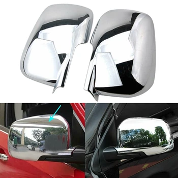 4X Автомобили Хромирани Вратата на Огледалото за Обратно виждане Капак За Dodge Journey Fiat Freemont 2009-2018 Изображение 2