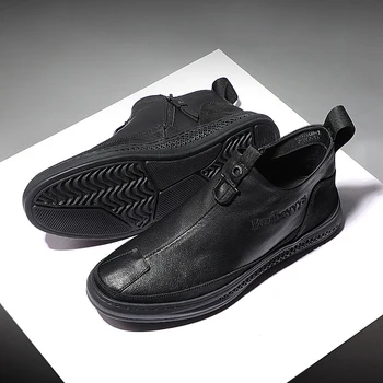 ежедневни Ежедневни мъжки обувки, лидер на продажбите 2020 г., Маратонки, лоферы, мъжки черни Мъжки ежедневни модни обувки, sapatos, мъжки пролетта