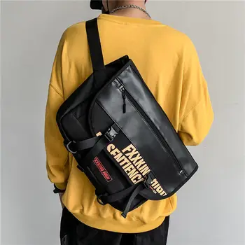 Реколта чанта-месинджър голям капацитет, мъжки и дамски Найлонова чанта на рамото, Мъжка Чанта през Рамо, мъжки Модни и Ежедневни чанти-прашка, Чанта За Отдих