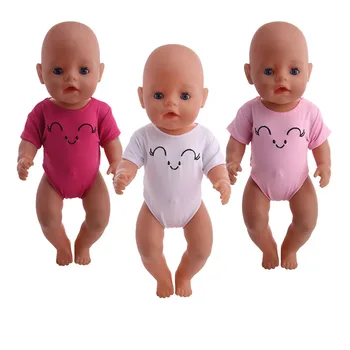 Стоп-моушън облекло, аксесоари 3 цвята Усмивка патън бански костюми са подходящи 18 инча Американската кукла и 43 см КУКЛА, най-Добрият Подарък За Рожден Ден За Деца
