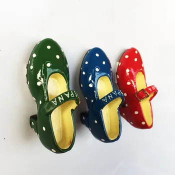 Испански туризъм запомнящ се подарък за триизмерна танцови обувки за фламенко ръчно рисувани магнитни стикери за хладилник занаяти