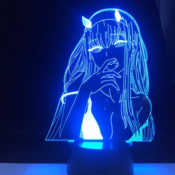YUMEKO JABAMI LED АНИМЕ ЛАМПА KAKEGURUI 3D Led 7 Цвята Лампа Японски Аниме Дистанционно Управление Базова Настолна Лампа Коледен Подарък