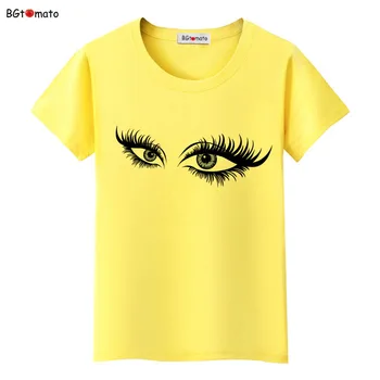 BGtomato Супер красиви светли очи 3D тениска дамска нов стил творчески модерен риза Марка с добро качество ежедневни блузи