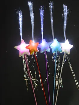 Деца Момичета LED Glow Stick Оптична Звезда Светещи Играчки за Парти Подарък Ангел Вещица Магическа Пръчка Рожден Ден, Сватба, Коледа