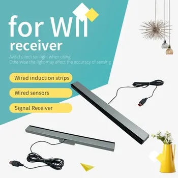 Чисто Нов Кабелен Приемник на Инфрачервени IR сигнал Ray Sensor Bar За дистанционни датчици за движение Wii