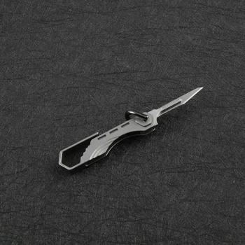 DICORIA SM-01 Многофункционален Скалпел Ключодържател Джобен Мини Сгъваем Нож От Титанова Сплав Преносим EDC Инструменти Изображение 2