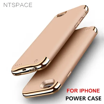 NTSPACE Power Bank Калъф За iPhone 8 7 6 6S Калъф За батерията Външен кабел за зареждане на Батерията Powerbank Калъф За iPhone 6 6S 7 8 Plus