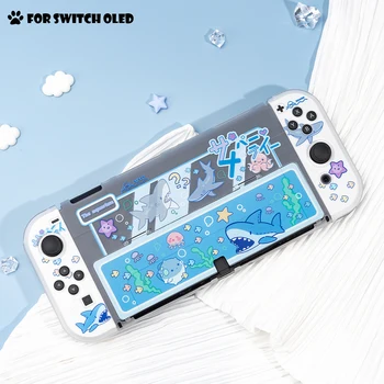 За Nintendo Преминете OLED Аксесоари Защитната Обвивка на НЧ Игри Домакин Конзола Акула Вечерни all inclusive Защитен Калъф за Носене Изображение 2