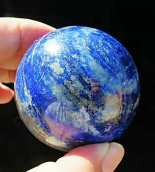 5A++++ най-добрия цвят! естествен син лазурит, кристални, с топка-сфера