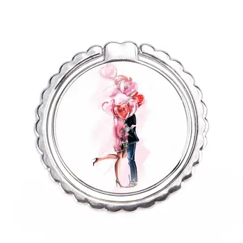 розова Корона на Принцеса Луксозен дизайн на Мобилен Телефон Пръстен на Притежателя на Пръста си Пръстен, Поставка Поставка Метална Писалка Притежател Изображение 2