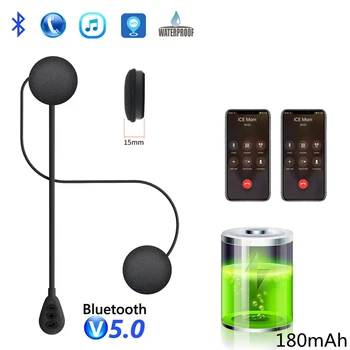 T6 Bluetooth Каска Намаляване На Шума Слушалки Безжични Слушалки Стерео Музикални Слушалки Автоматично Отговаря На Телефона Си За Мотоциклет