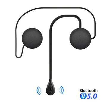 T6 Bluetooth Каска Намаляване На Шума Слушалки Безжични Слушалки Стерео Музикални Слушалки Автоматично Отговаря На Телефона Си За Мотоциклет Изображение 2