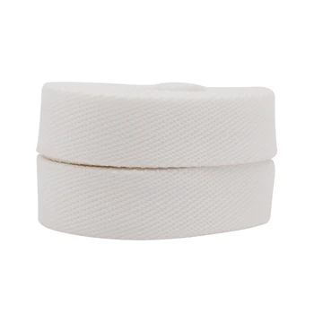 Бели 60-180 см Нежен чист цвят, 2 чифта връзки, 1,2 см, плосък ремък, костюм за сламени шапки за дизайнерски обувки AF1 BEE