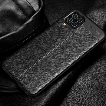 M52 Елитен Марка Оригинален устойчив на удари Черупки Калъф за Samsung Galaxy M32 4 г Мека Кожа Въглерод TPU Калъф за Мобилен Телефон Капа