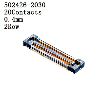 MOLEX-Conector 502426-1430,Жак 2030, Колектор, 14 контакти, 0,4 мм, 2 броя, Жак 10 конектори/лот Изображение 2