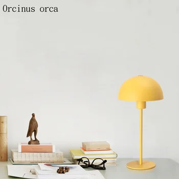 Скандинавска мода самоличността на бонбони настолна лампа, хол, дневна, кабинет, спалня за нощна лампа модерен минималистичен творчески iron настолна лампа Изображение 2