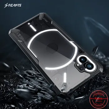 Rzants For Nothing телефон 1 Напълно прозрачен калъф Кристален покриване на Ултра-Тънък Корпус, Защита камера Телефонна обвивка