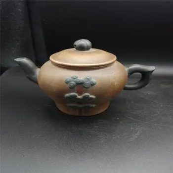 Yixing истински чайник от червена глина известния полуавтоматични чайник една антична колекция декорация на дома