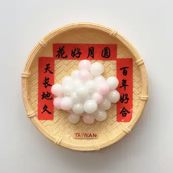 Тайван Нова Година, Сватба Фестивали 3D Смола Магнити За Хладилник Туристически Сувенири Хладилник Магнитни Стикери Начало Декор