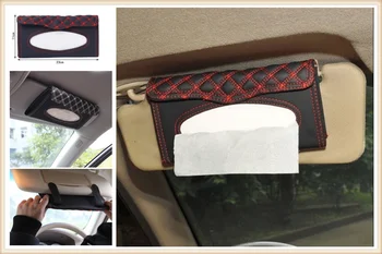Интериорът на автомобила козирка кутия за салфетки аксесоари клипборда хартиена кърпа за Jeep Renegade Cherokee, Wrangler Patriot, Compass