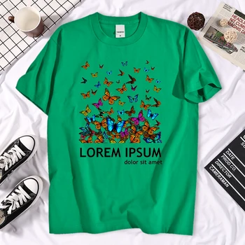 Lorem Ipsum Забавни Мъжки Тениски С Принтом, Просто Тениска Оверсайз, Готина Тениска с Кръгло Деколте, Креативна Дишаща Мъжка Тениска Изображение 2