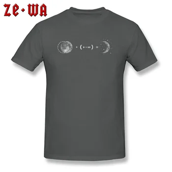 Мъжки T-Shirt Infinity Crescent Moon 2.0 Тениски Креативен Дизайн На Тениска Treval To The Moon Черни Дрехи Са Памучни Блузи Приталенные Изображение 2
