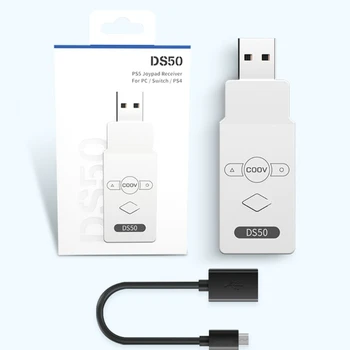USB Безжичен Контролер Конвертор Bluetooth съвместим Адаптер за PS5/Switch/PS4/PS3/PC Gaming Кошари Аксесоари Изображение 2