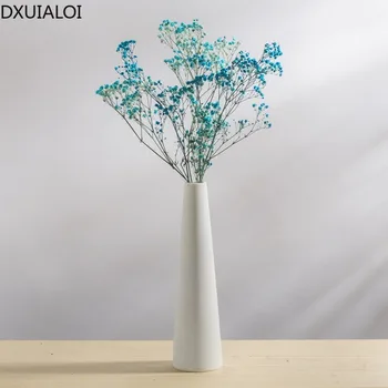 Начало декоративна керамична ваза Минималистичен керамични махалото, бяла порцеланова ваза декор хол вази DXUIALOI Изображение 2