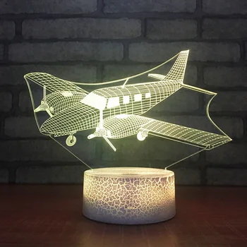 Създаване подарък 3d Led Лампа Цветни Акрилни лека нощ Usb Настолна Лампа Бяло основата на Прекрасен 7 промяна на цвета на 3D Лампа
