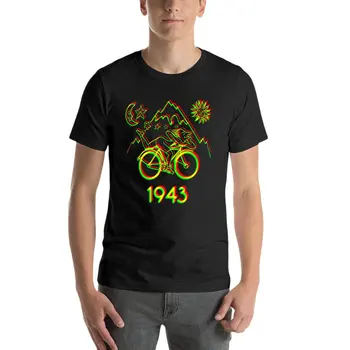 Велосипеден Ден 1943 Lsd Acid Хофман Trip Тениски Оверсайз Брандираната Мъжки Дрехи От 100% Памук Градинска Облекло Плюс Размера На Топ Тениска