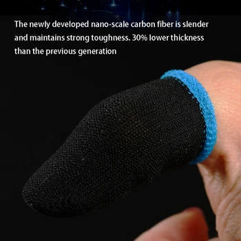 18-контактни Пальчиковые ръкав, изработени от въглеродни влакна за мобилни игри PUBG Press Sn Пальчиковые втулки (16 бр) Изображение 2
