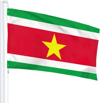 Флаг Суринама Вътрешно и външно Украса 90x150 см Изображение 2