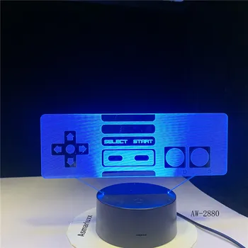 3D Led USB Gaming Превключвател Открита Настолна Лампа 7 Цвята Визуален Лампа Креативни Детски Подаръци Декор За Спалня лека нощ AW-2880