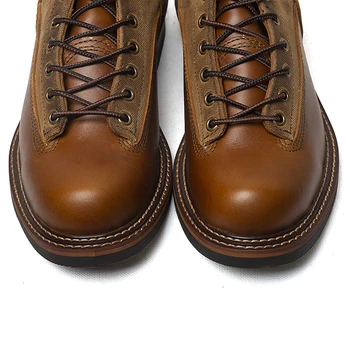 ZFTL/обувки Martins; мъжки реколта обувки за инструменти; Универсална обувки с висок берцем в британския стил; Мъжки ежедневни обувки в стил ретро дантела; Чифт обувки Изображение 2