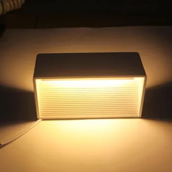 Диммируемый led монтиран на стената лампа 10 W 15 W 20 W AC85-265V, Модерен Прост Лампа за спални, Осветление в Трапезария, Коридор, Алуминиев Материал