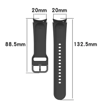 Силиконов Ремък За Samsung Galaxy Watch 4 classic 46 мм 42 мм smartwatch Ridge Спортен Гривна Galaxy Watch 4 44 мм 40 мм каишка Изображение 2