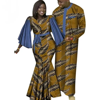 2022 Модни Дрехи За Двойката, Африканските Рокля За Жените, Дашики, Агбада, Мъжки Костюм На Анкара, Халат За Баня, Облекло За Сватбеното Парти, Халат Басейн Riche Изображение 2