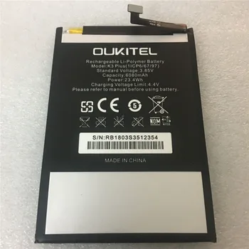 Батерия на мобилния телефон истинска батерия OUKITEL K3 PLUS 6080 ма Дълго време на очаквания с голям капацитет за Мобилни аксесоари OUKITEL