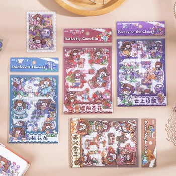 12 опаковки/ЛОТ Хуа Хуа Арго серия сладки сладки творчески декорации DIY етикети за домашни любимци